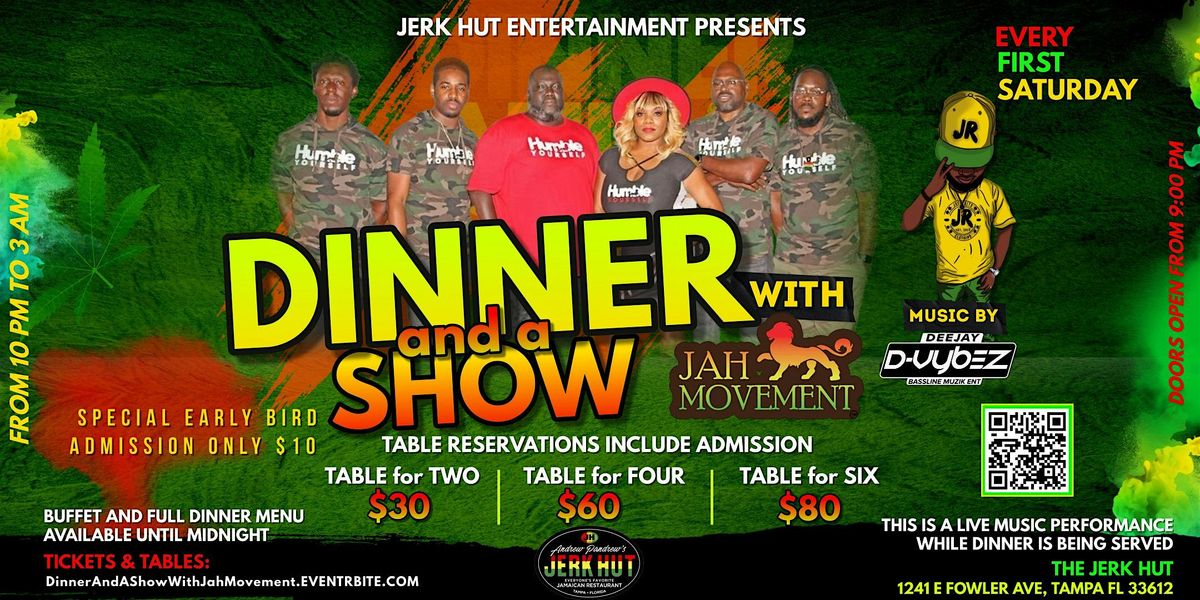 Dinner and a Show with Jah Movement Band