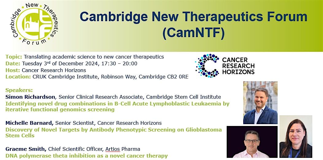 Cambridge New Therapeutics Forum