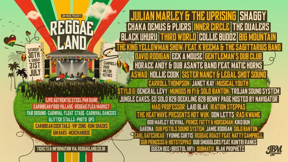 Reggae Land Festival 2022, Campbell Park Central Milton Keynes, 30 July
