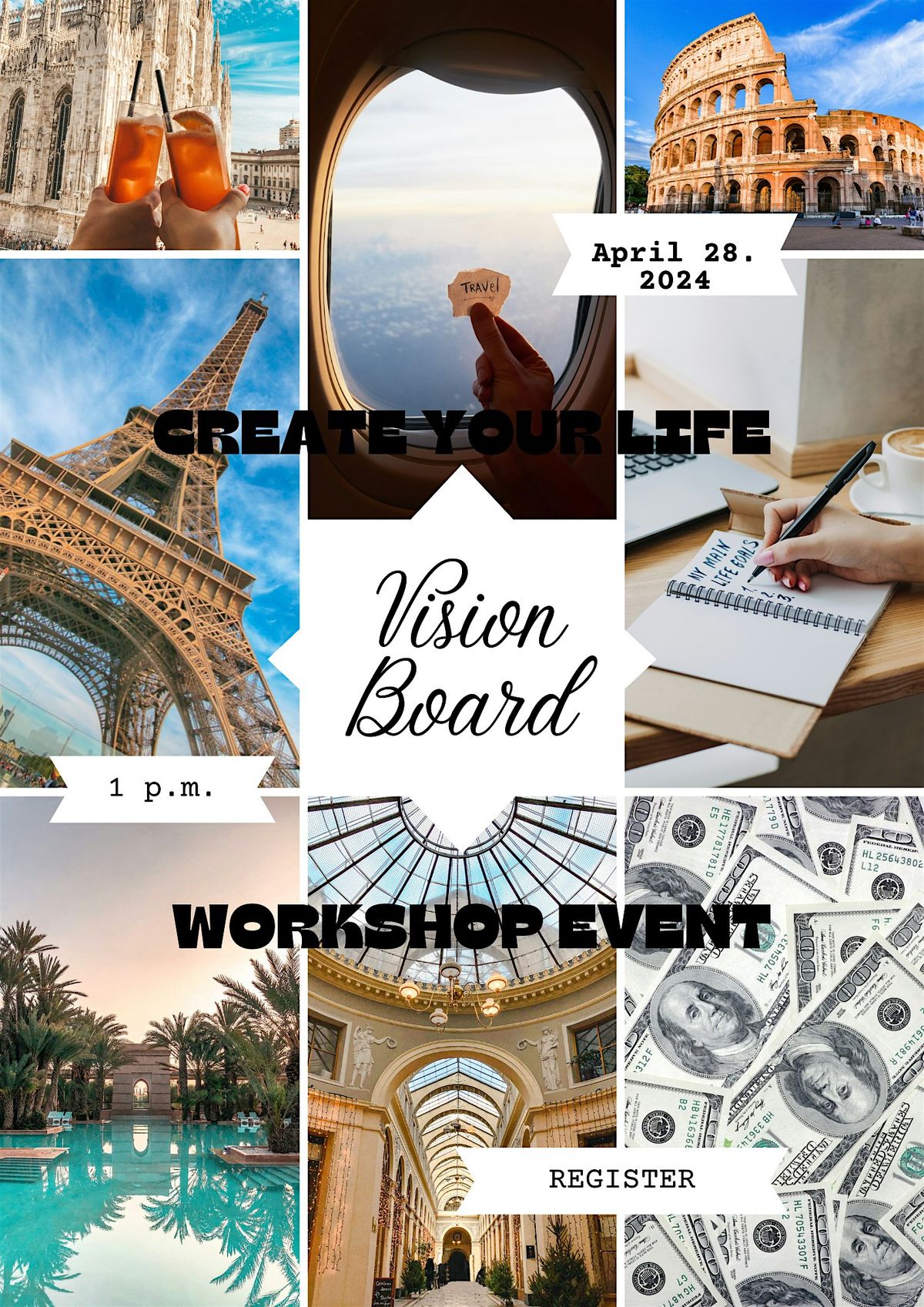CREATE YOUR LIFE VISION-BOARD WORKSHOP EVENT