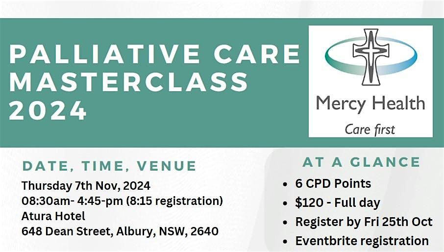 Palliative Care Masterclass 2024