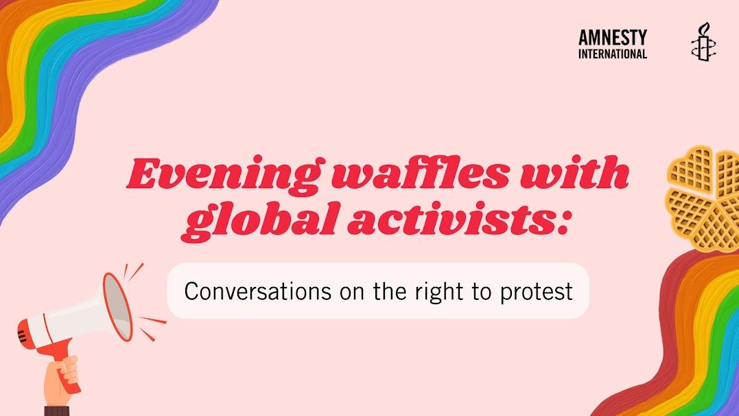 Evening talks with global activists: Pride, waffles and the right to protest