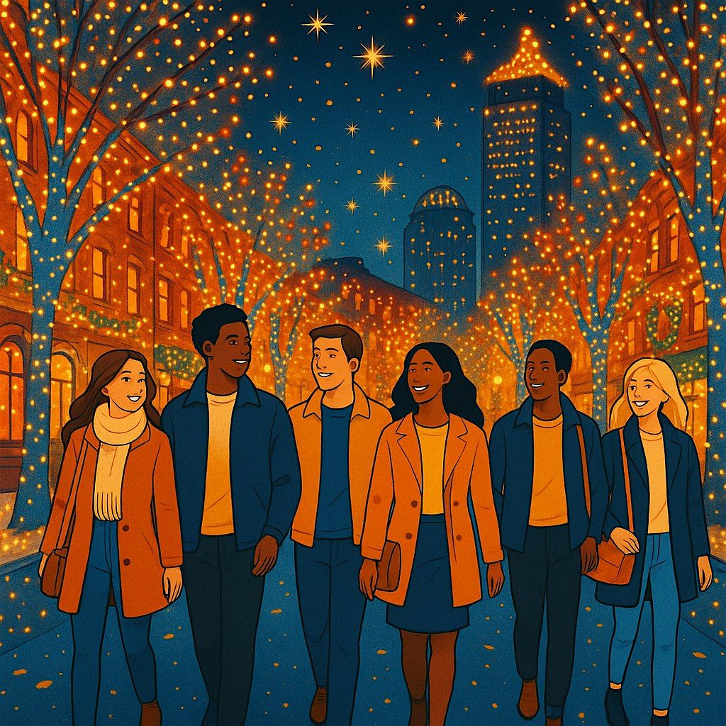 Holiday Lights Stroll +  Ornament Making  Singles Social