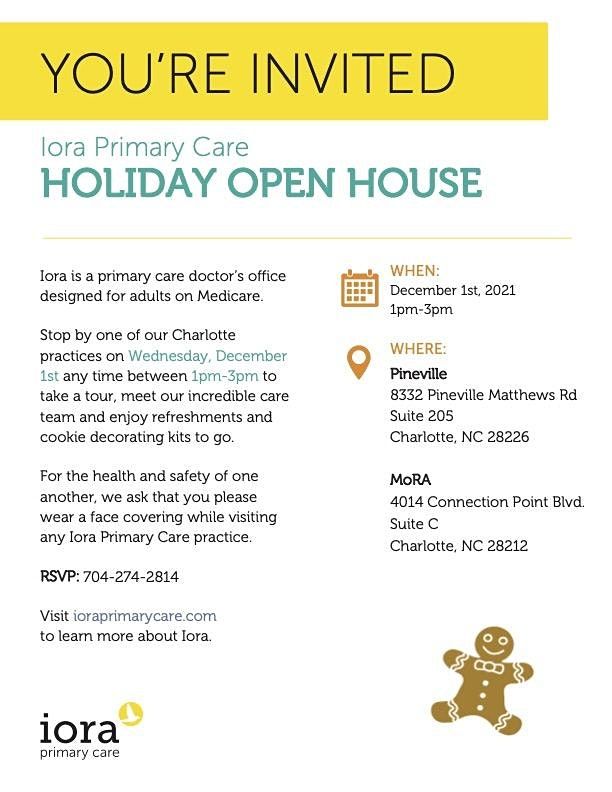Iora Primary Care Holiday Open House- MORA