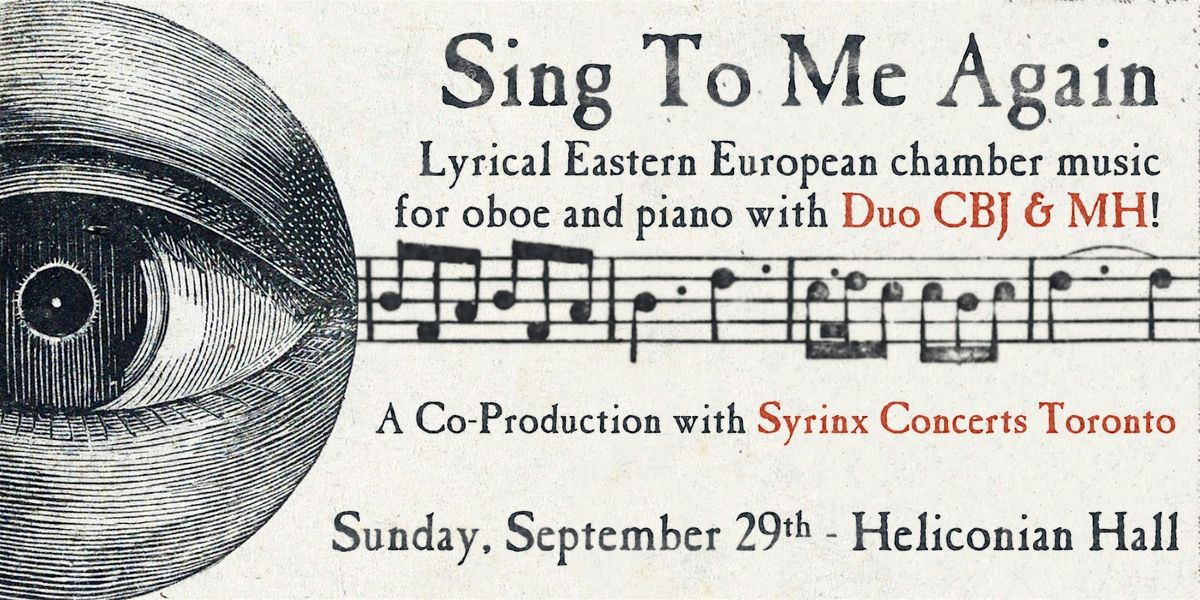 Sing To Me Again: Eastern European Lyric Treasures