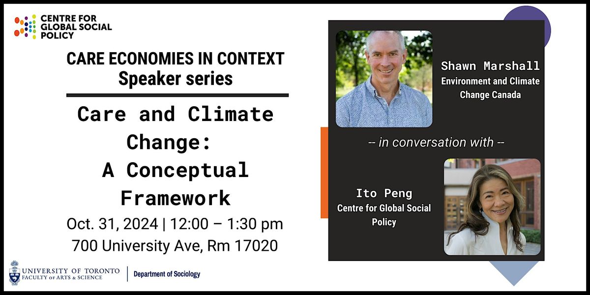 Care and Climate Change: A Conceptual Framework