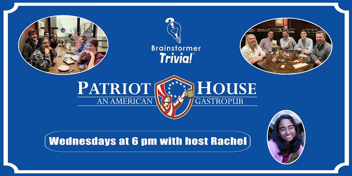 Brainstormer Trivia at Patriot House in San Francisco