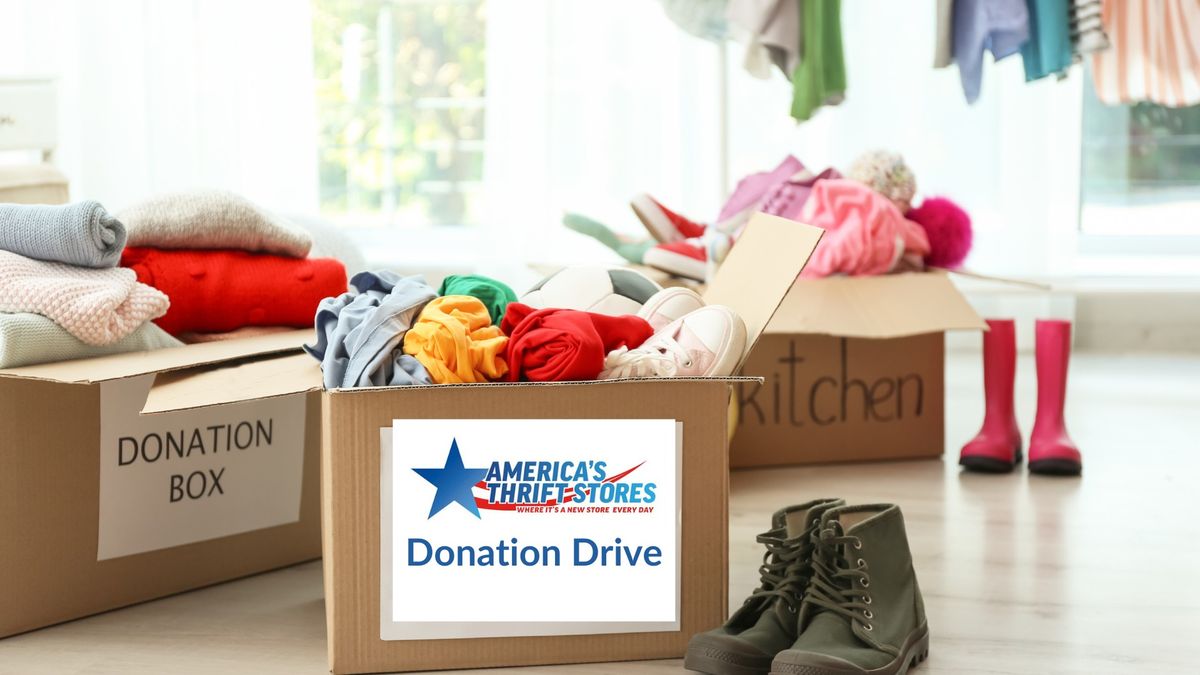 America's Thrift Store Donation Drive - A World Wish Month Event