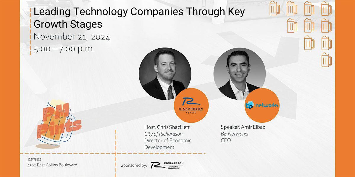 PM Pints: Leading Technology Companies Through Key Growth Stages