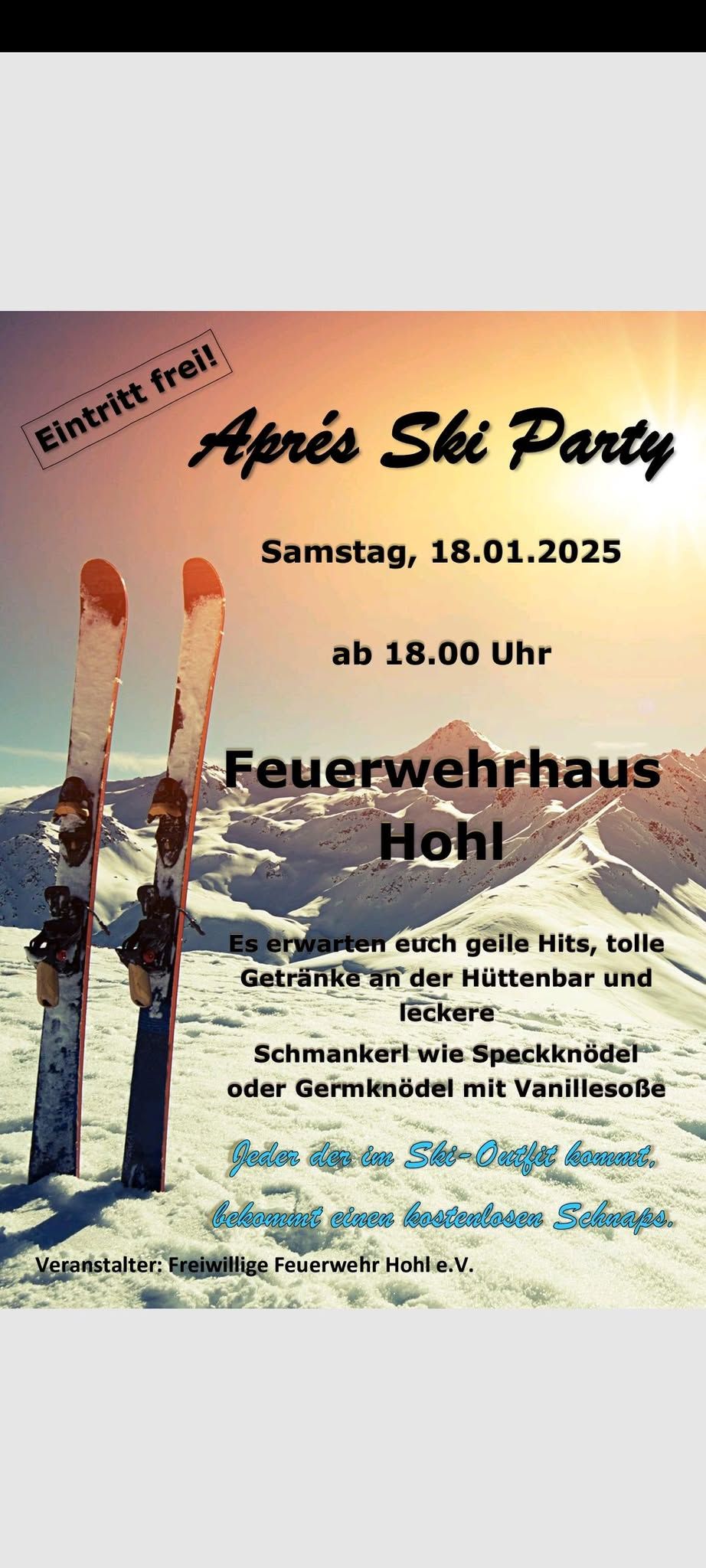 Apres Ski Party in Hohl