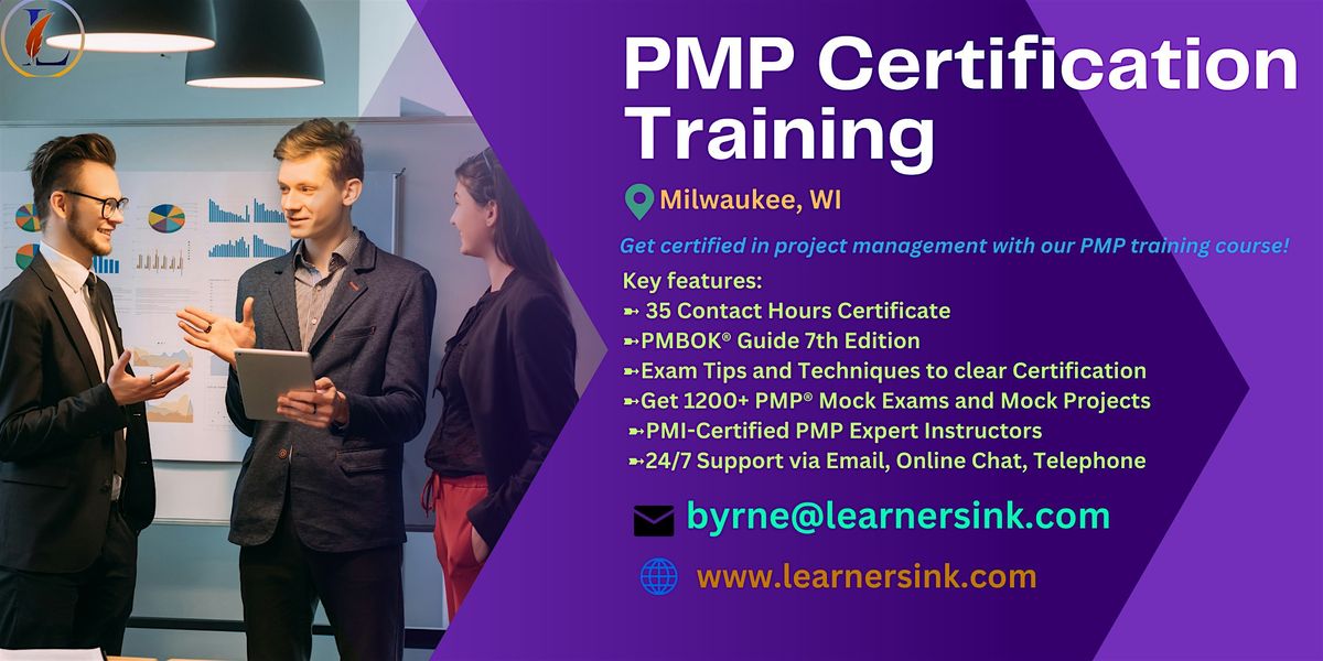 Confirmed 4 Day PMP Bootcamp In Milwaukee, WI