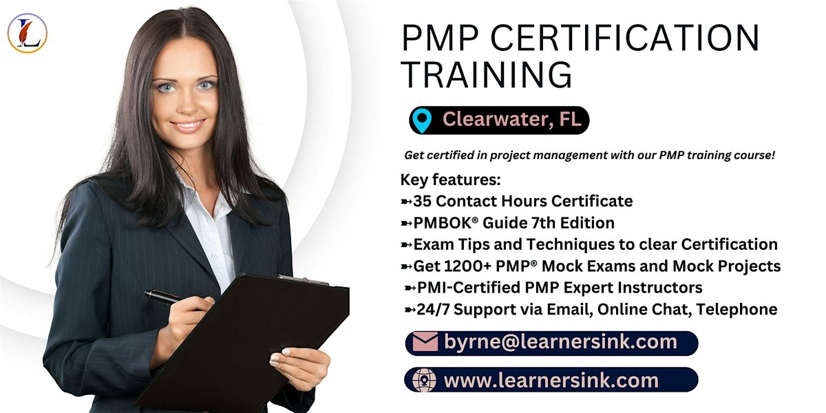 4 Day PMP Training Bootcamp in Clearwater, FL