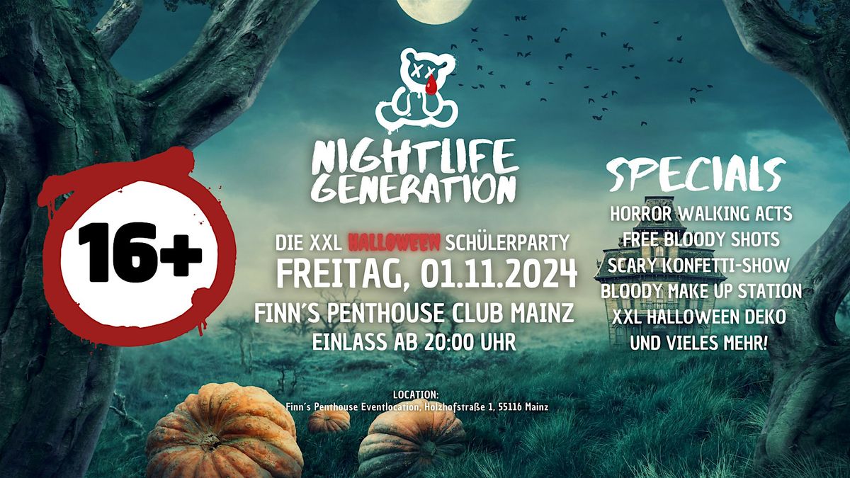 DIE XXL HALLOWEEN SCH\u00dcLERPARTY IM RHEIN-MAIN-GEBIET | Nightlife Generation