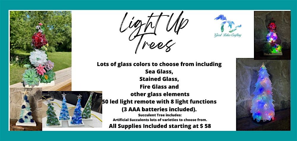 Onsted Light Up Glass Trees @ Blue Skies Brewery