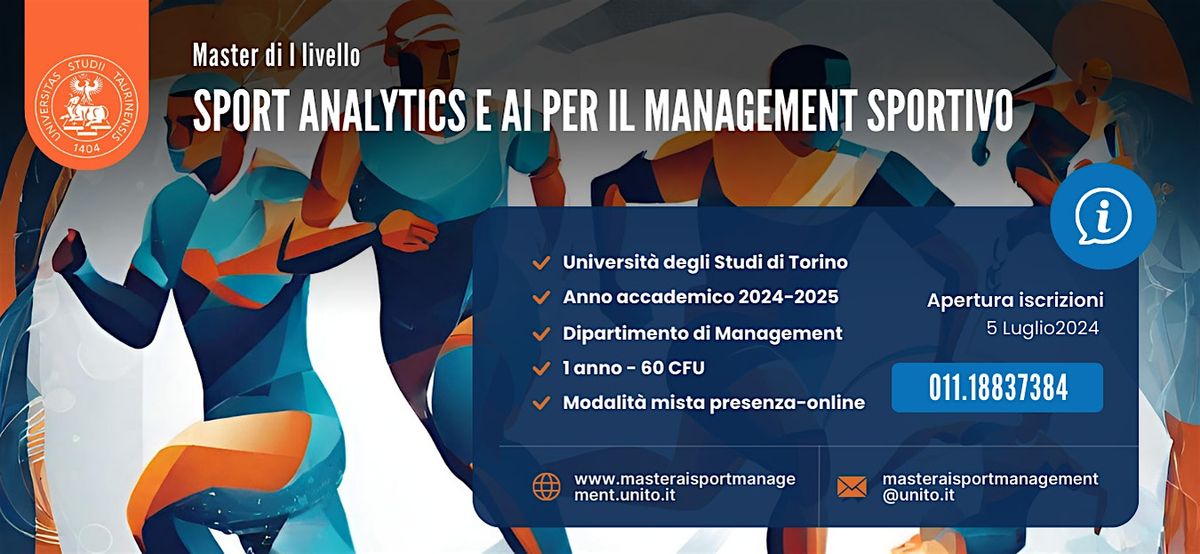 Master in Sport Analytics e AI per il Management Sportivo - fine iscrizioni