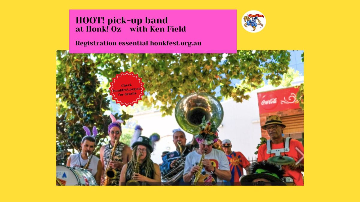 HOOT pick-up band at HONK! Oz 