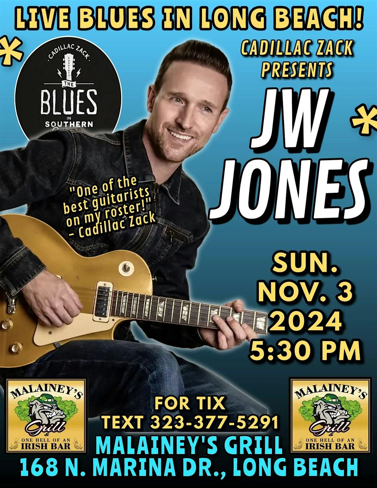 JW-JONES - Blues Guitar master from Canada - in Long Beach!