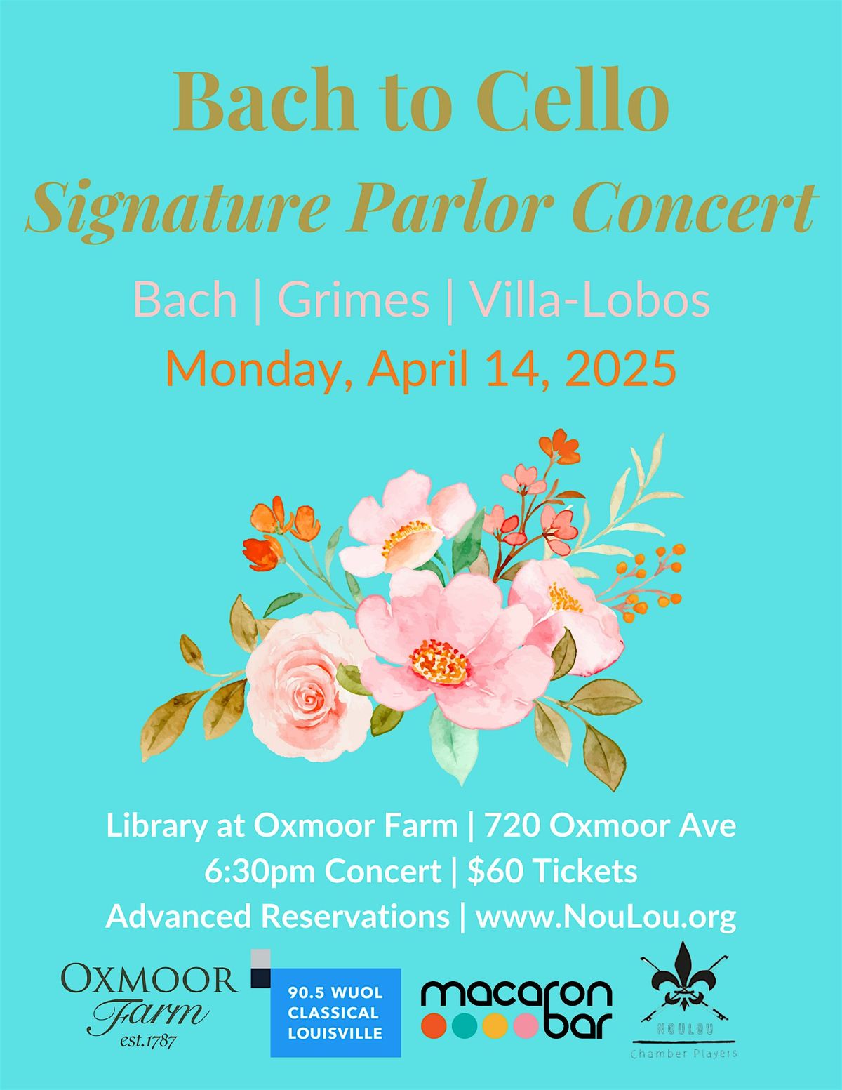 April 14 - Bach to Cello - Signature Concert