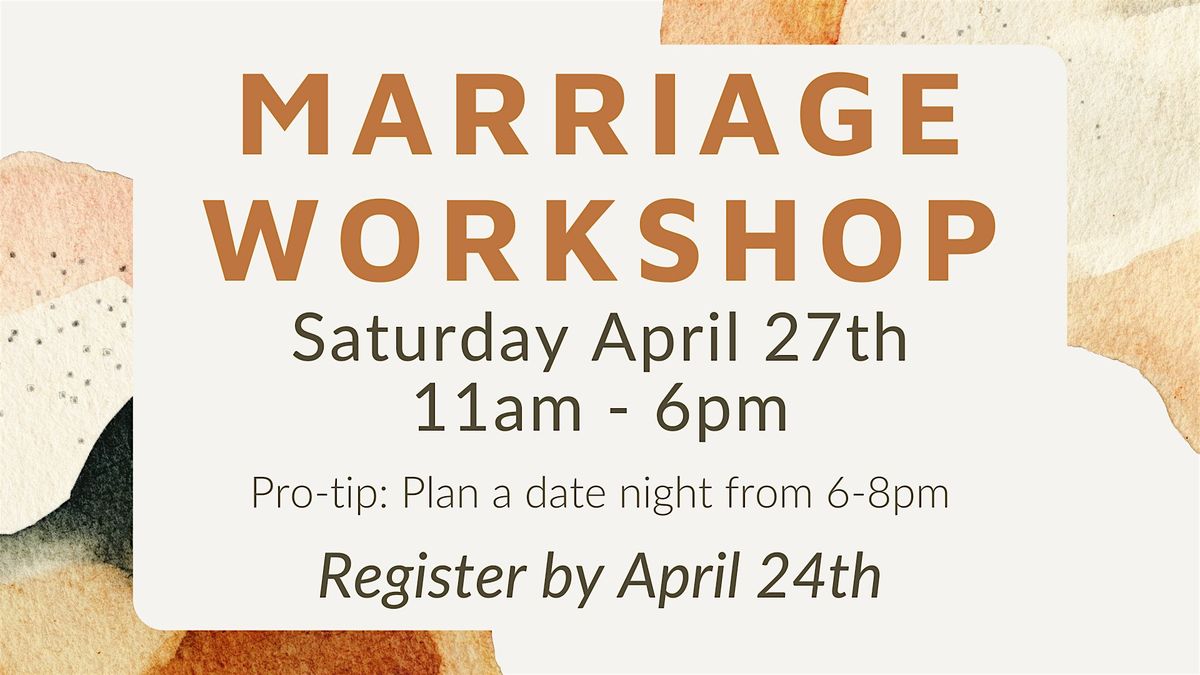 2024 City Church OTR Marriage Workshop