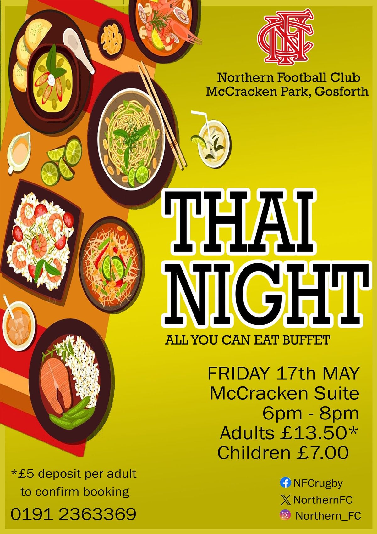 Thai Night **FULLY BOOKED**