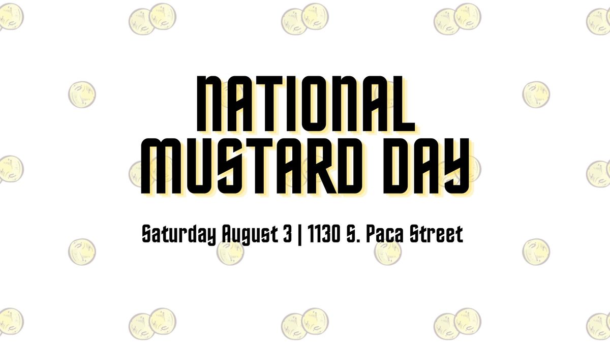 National Mustard Day Party