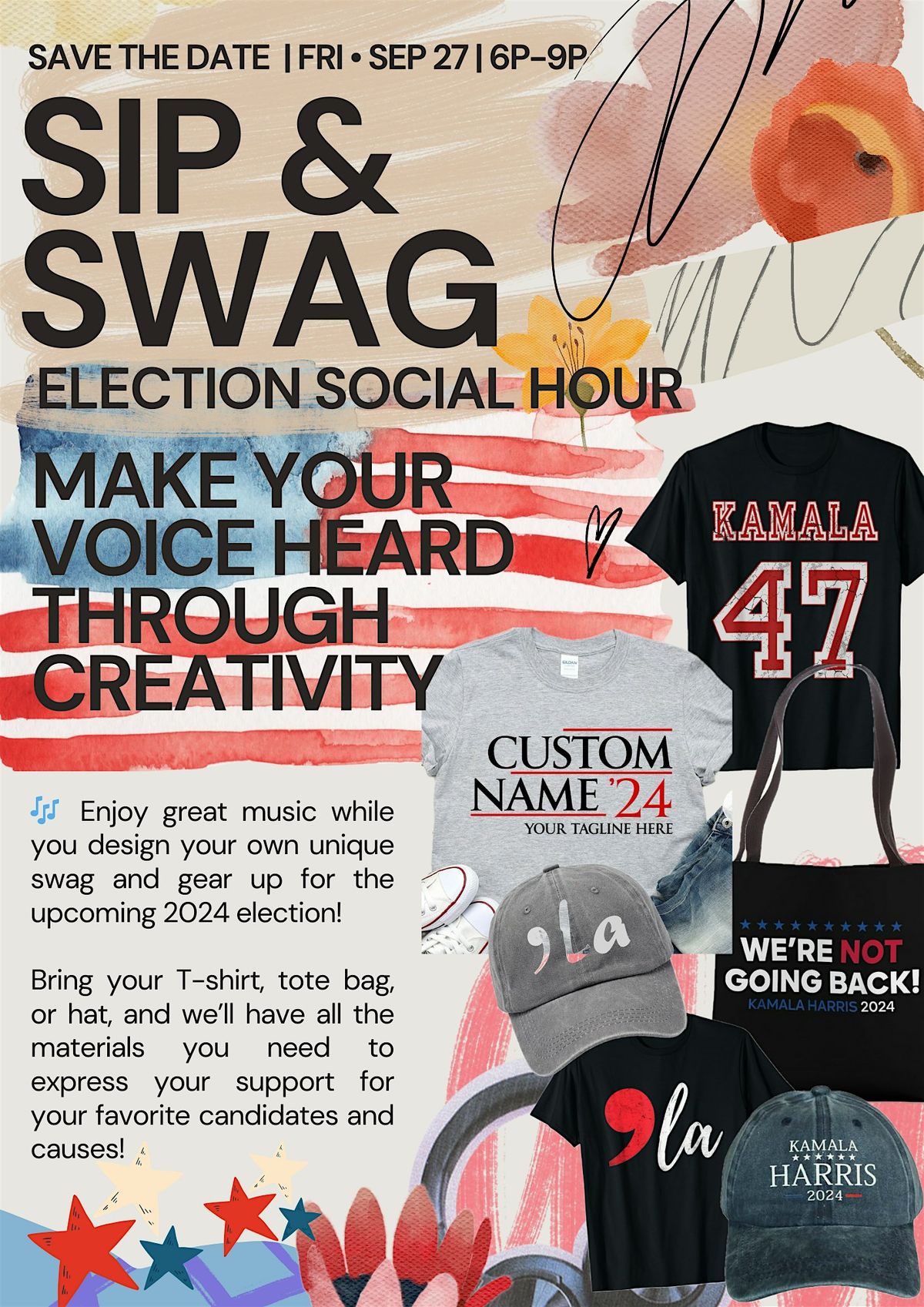 Sip & Swag Social Hour - Election 2024