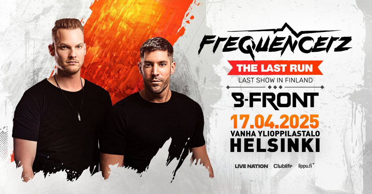 Frequencerz (NL): The Last Run, Vanha Ylioppilastalo, Helsinki 17.4.2025 