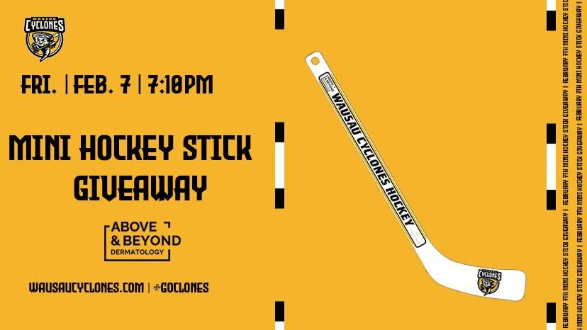 Cyclones Mini Hockey Stick Giveaway