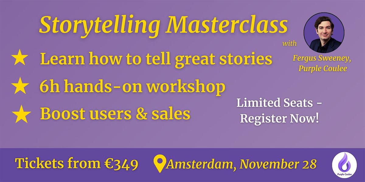 Storytelling Masterclass Amsterdam