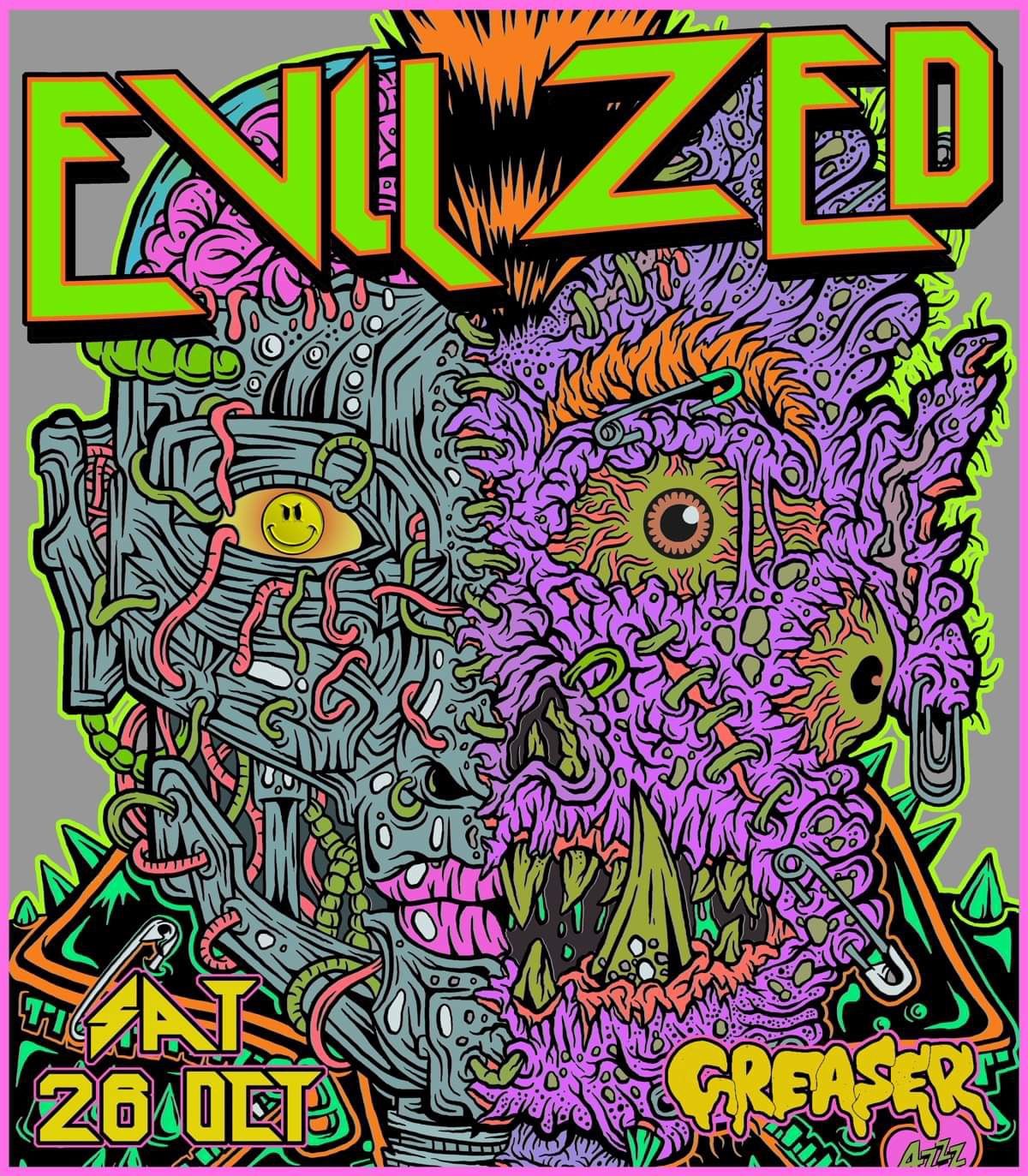 The EVIL ZED - 4ZZZ's Halloween Party \ud83d\ude08