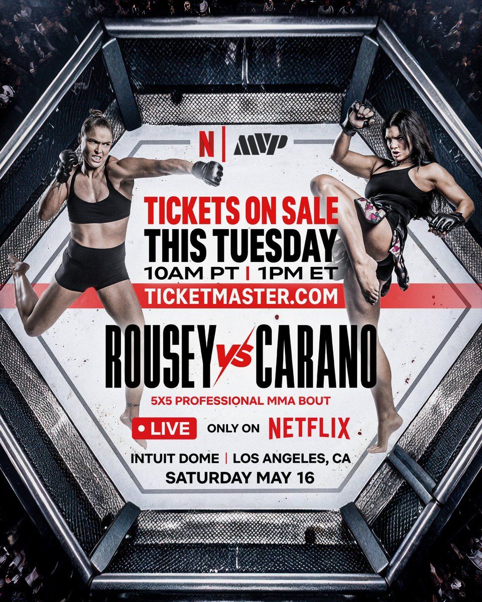 Most Valuable Promotions - Rousey vs Carano Tickets