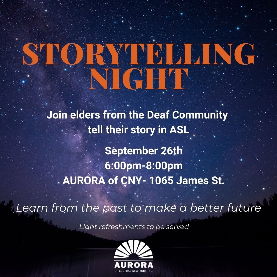 Storytelling Night for the Deaf Community