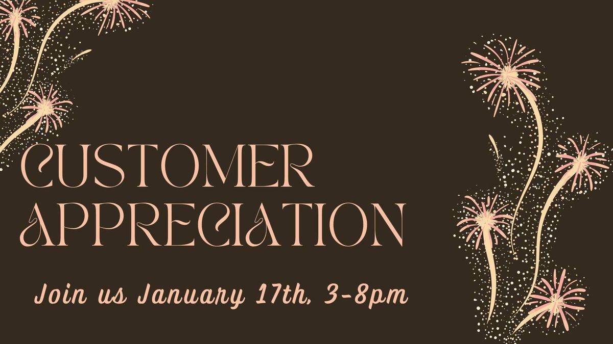 Customer Appreciation Sale and Party 