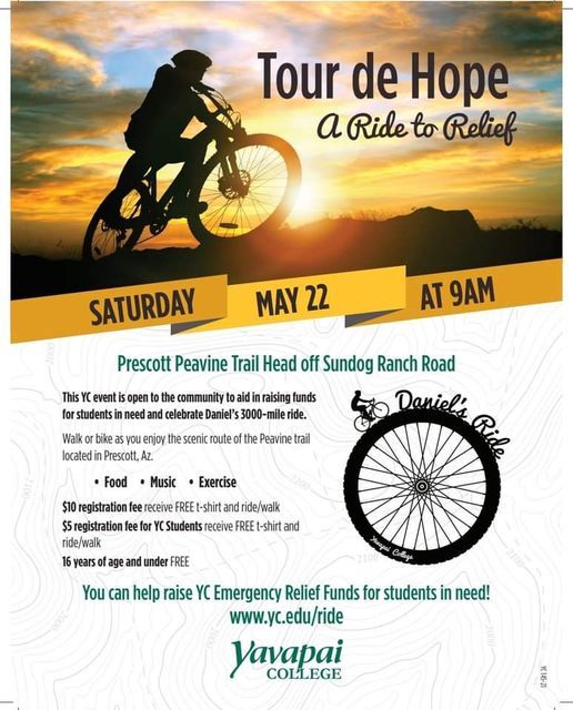 Tour De Hope, A Ride to Relief, Peavine Trail, Prescott, 22 May 2021