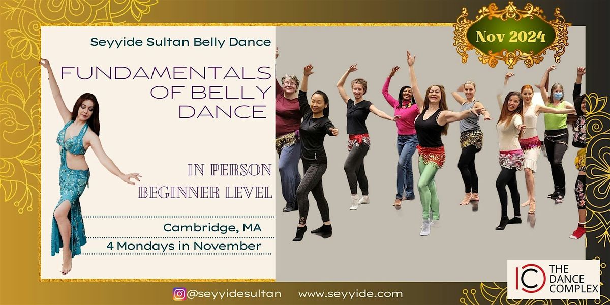 November Belly Dance Classes for Beginners, IN PERSON