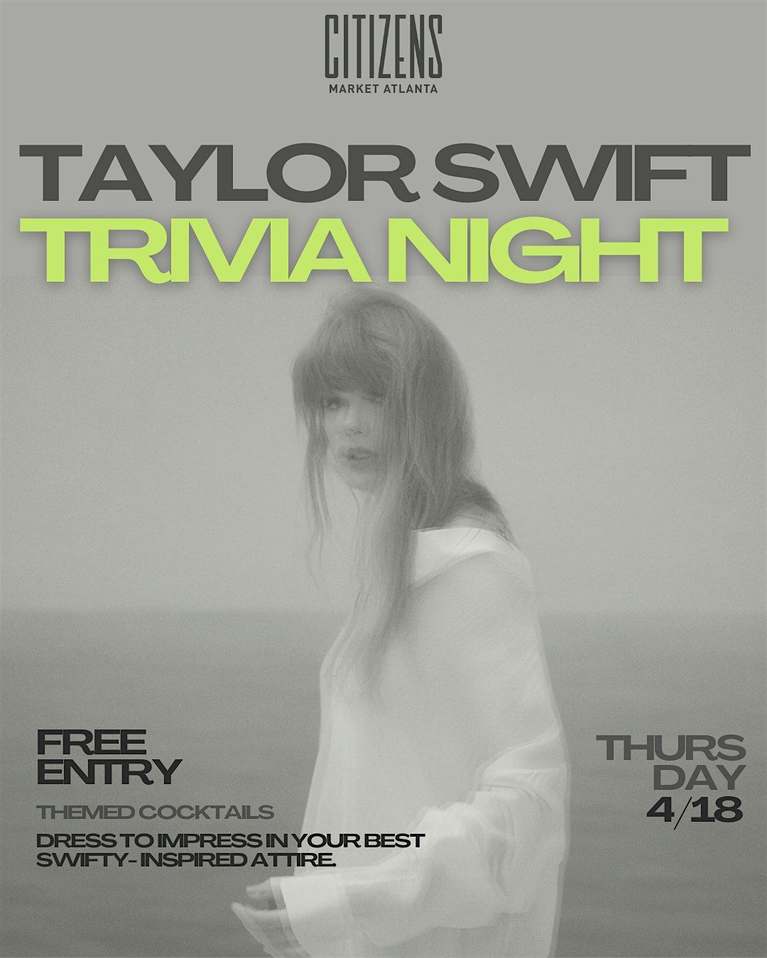Taylor Swift Trivia Night & Cocktail Party