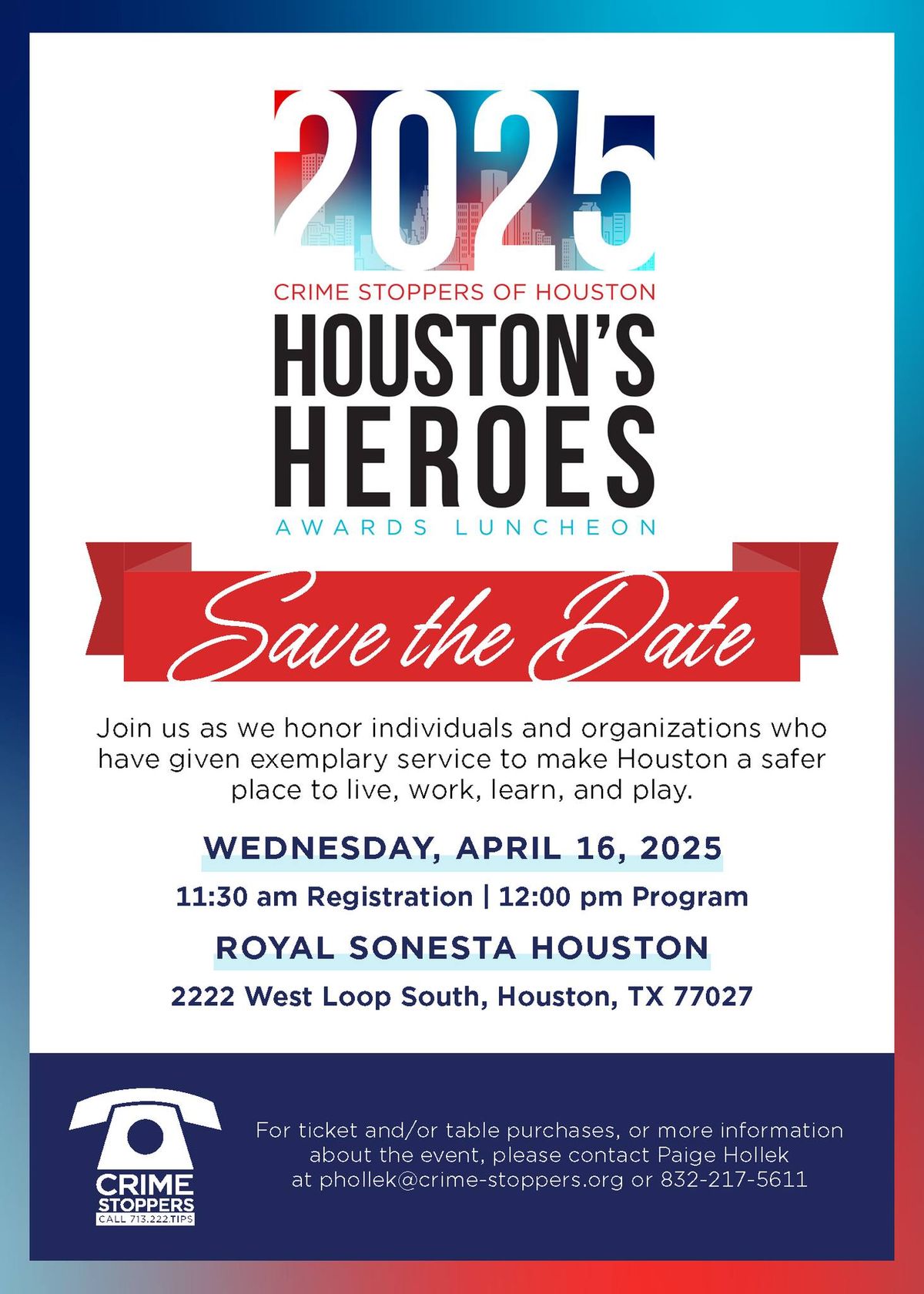 2025 Houston's Heroes Awards Luncheon