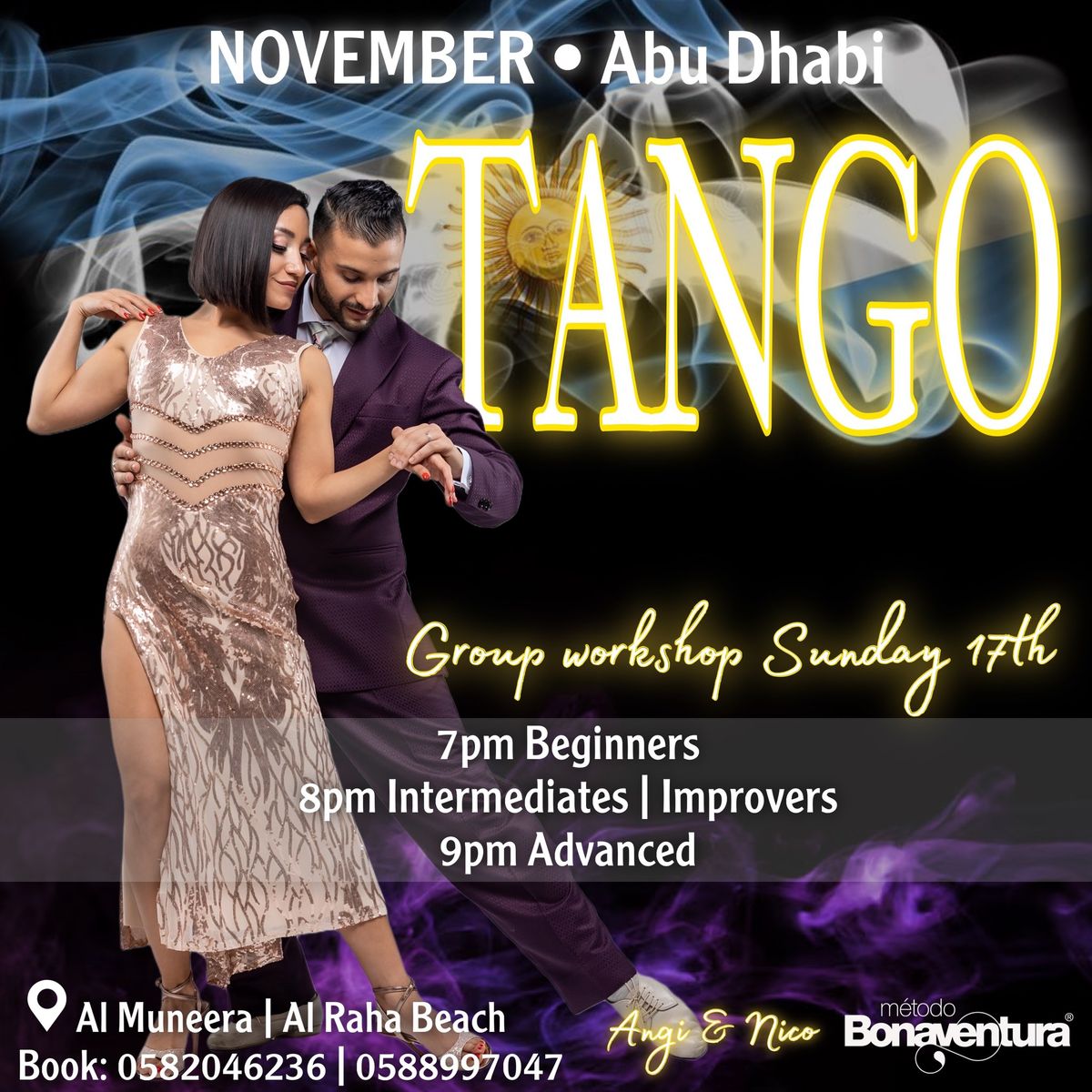 Argentine Tango Group Workshop by Angi & Nico in Abu Dhabi 