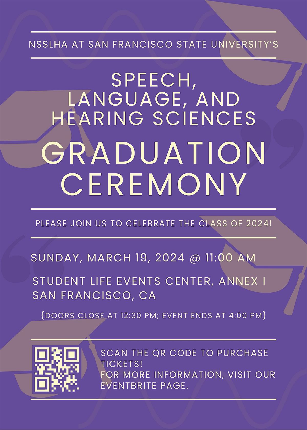 SFSU Speech Language and Hearing Sciences Graduation 2024