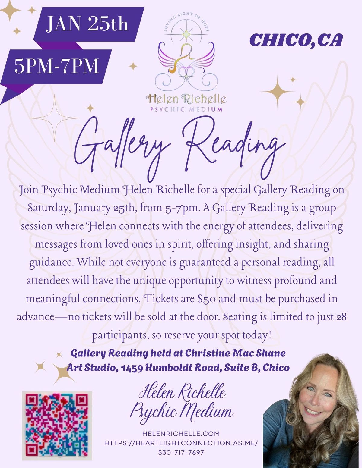 Gallery Reading with Psychic Medium Helen Richelle