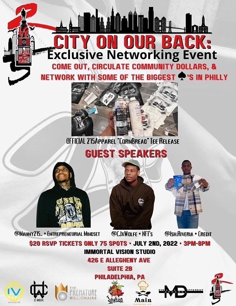 City On Our Back Exclusive Networking Event
