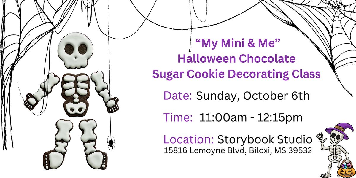 Sweet Skeletons -  My Mini and Me- Cookie Decorating at Storybook Studio