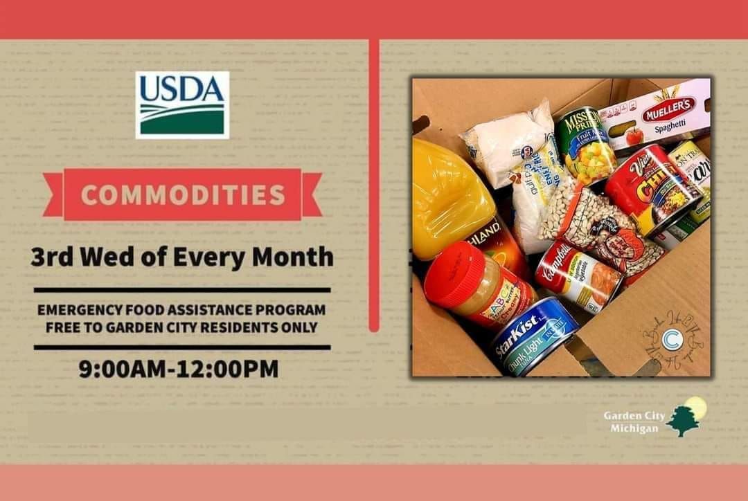 Garden City - THE TEFAP COMMODITY FOOD PICK-UP at the Radcliff Center