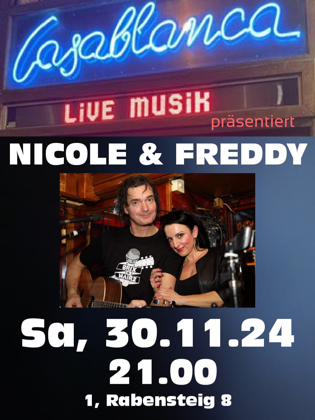 Nicole&Freddy\/Sa,30.11.\/Casablanca\/21Uhr