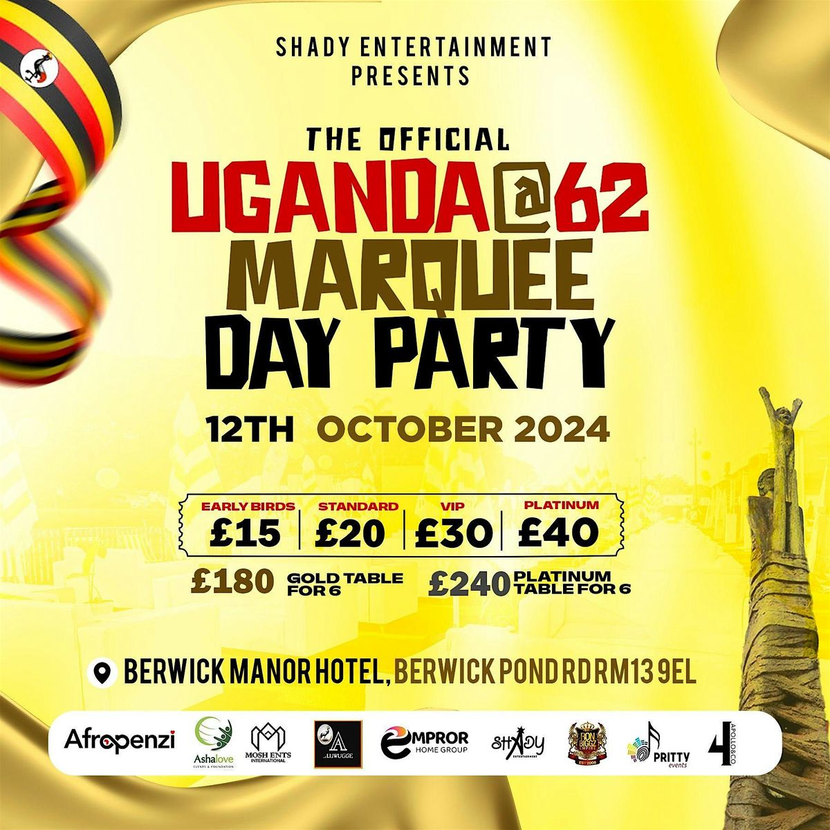 UGANDA @62 MARQUEE DAY PARTY