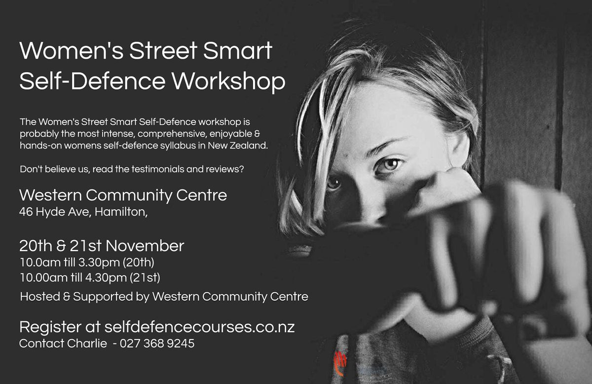 Women's Street Smart Self-Defence Workshop - Hamilton Nov 2021