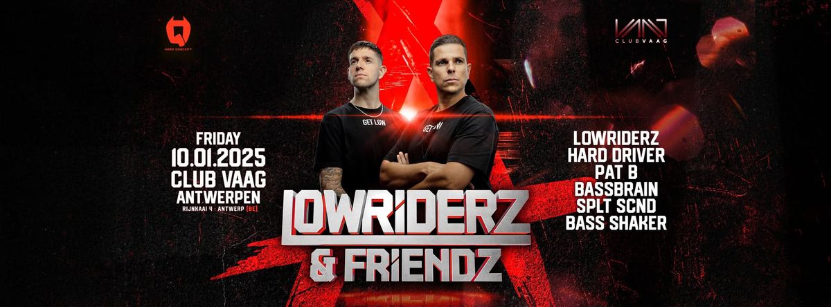 Friday 10.01.2025 "LOWRIDERZ & FRIENDZ" at Club Vaag Antwerp \u2692 