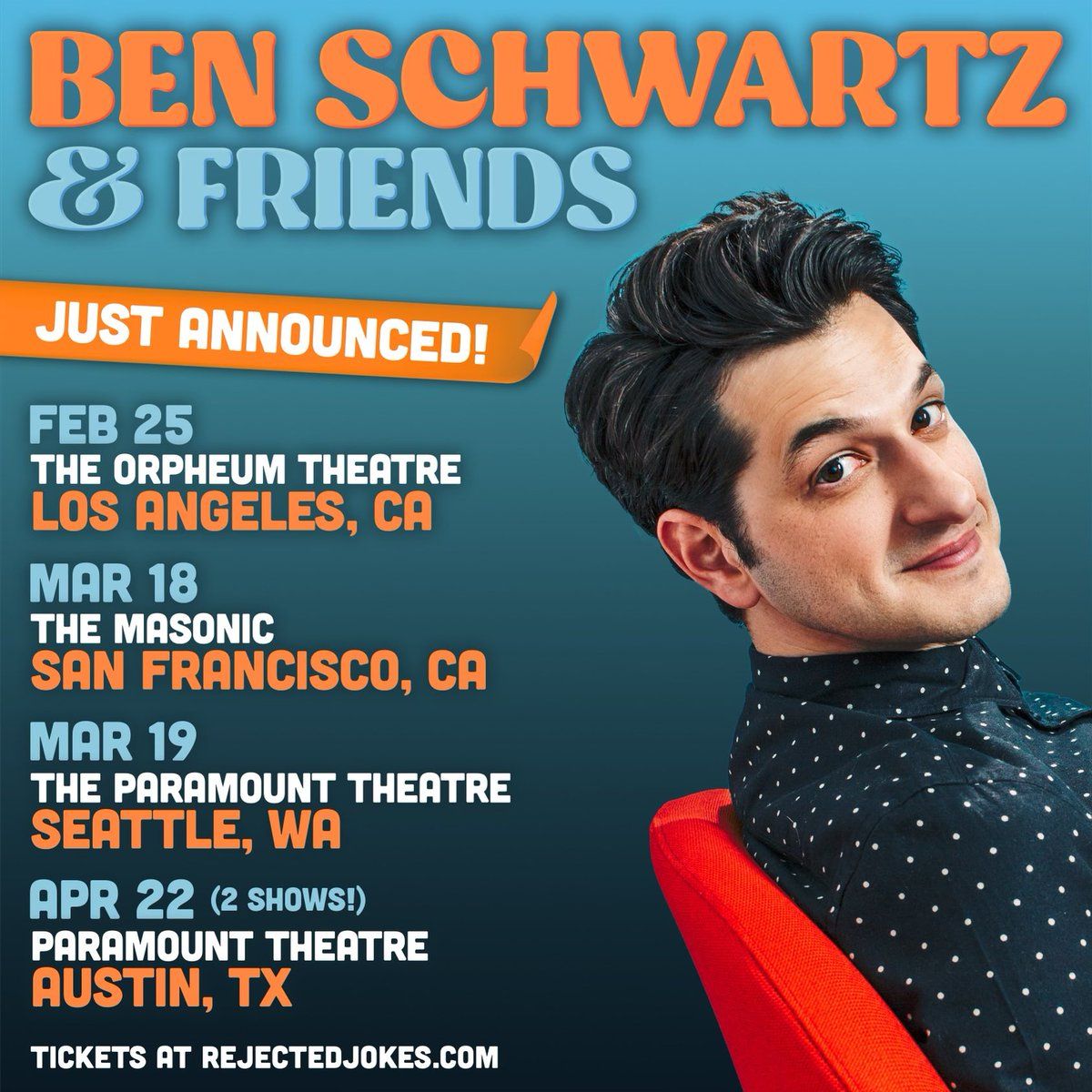 Ben Schwartz and Friends at Paramount Theatre Seattle