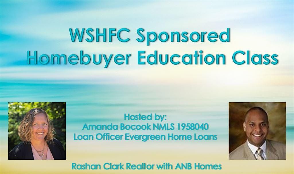 Virtual WSHFC Sponsored Homebuyer Education Class 9.2.24