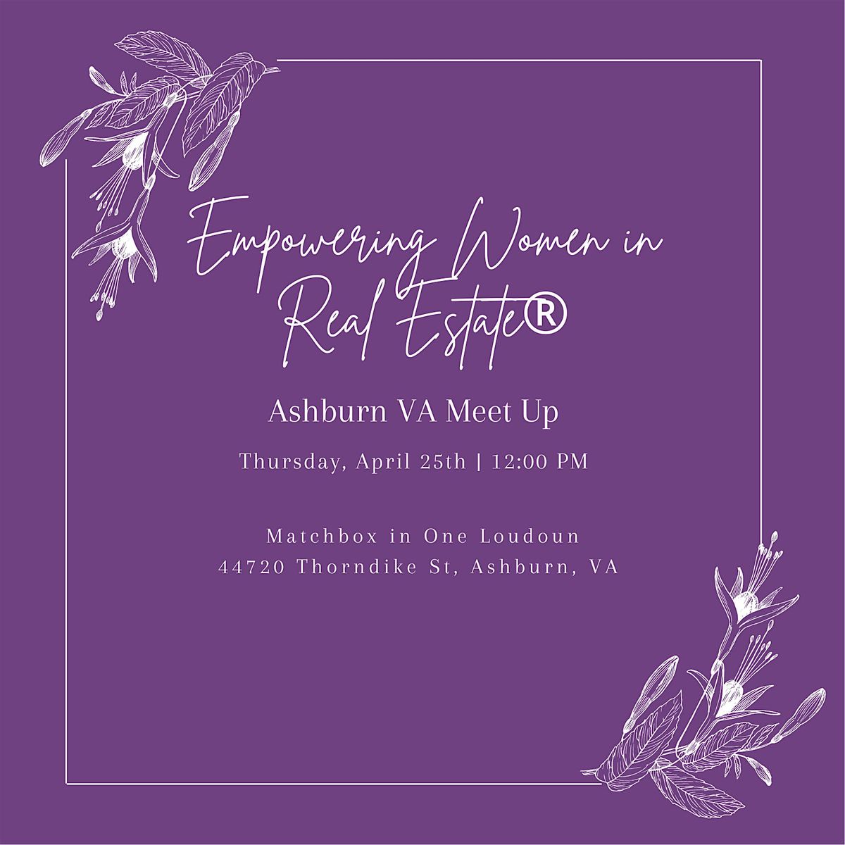Empowering Women in Real Estate Monthly Meetup - Ashburn VA